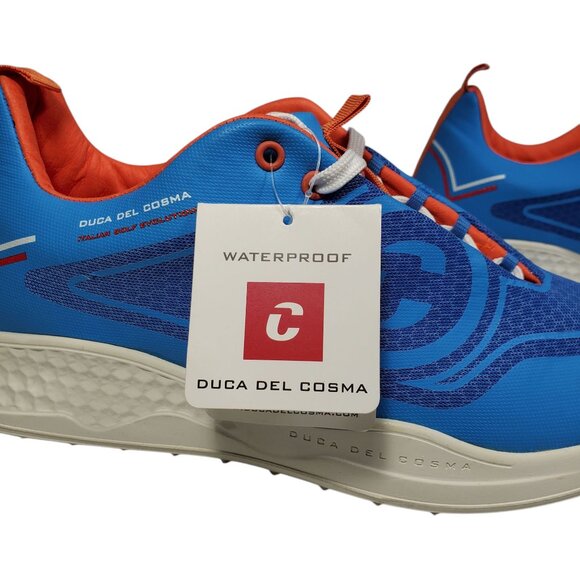 Duca Del Cosma Wildcat Golf Shoes Women's 10 Blue Cleatless Waterproof - Picture 2 of 8
